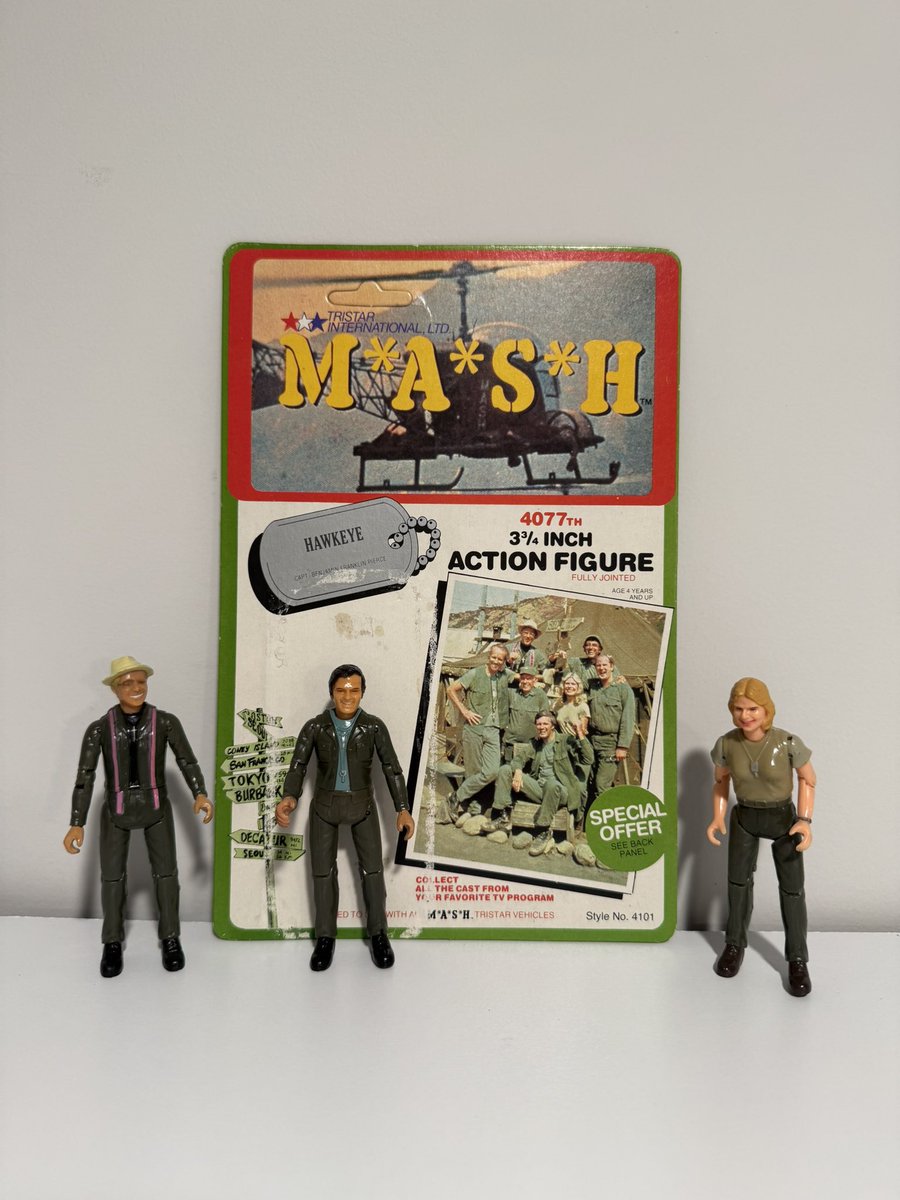 itpw's tweet photo. Coincidentally, these three arrived in the collection yesterday.
Rest in Peace Loretta Swit aka Major Margaret βHot Lipsβ Houlihan. π₯²
#MASH
#4077mash
#ToyPhotography #VintageToys #ToyCollector https://t.co/8AlzsIUBGu