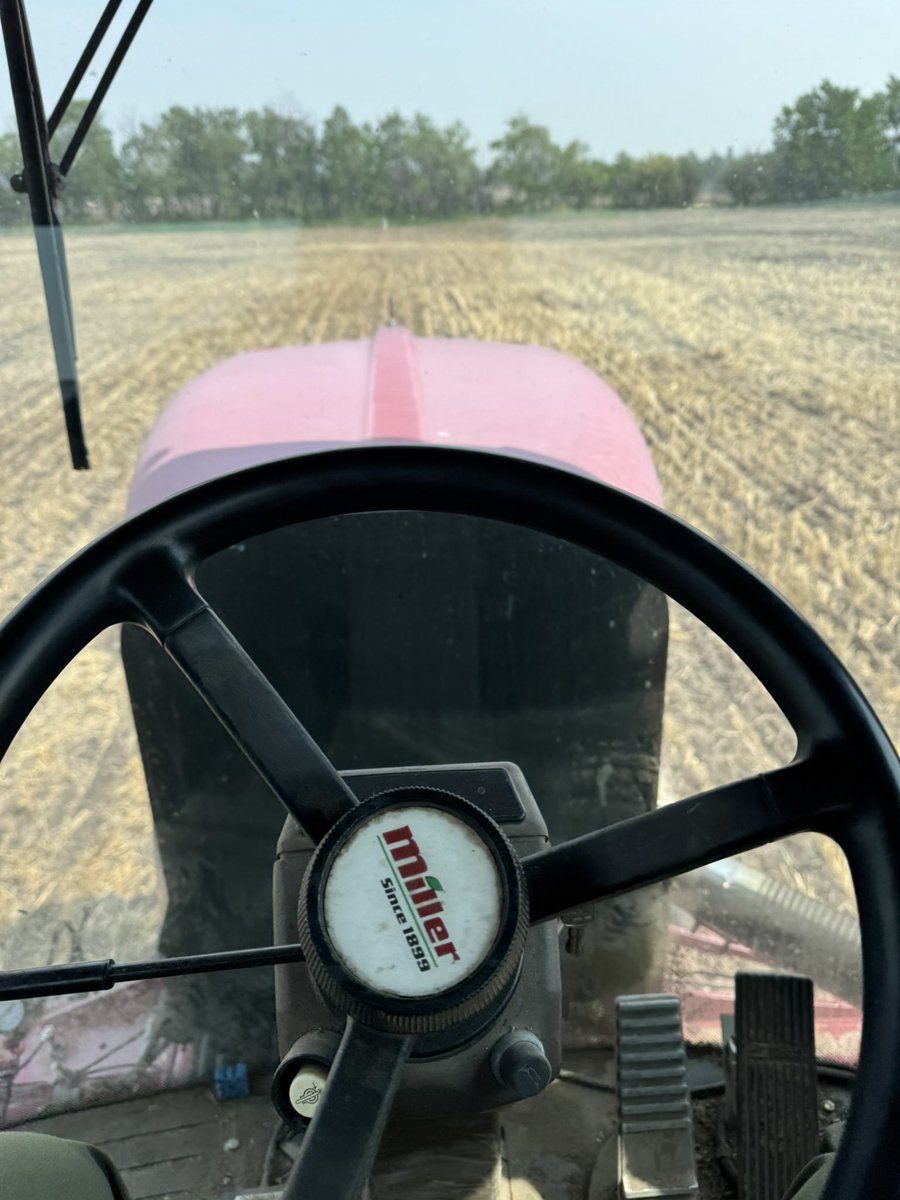 I’m the old Miller sprayer vaporizing bugs today. It better rain at some point… I’m spending more money out here