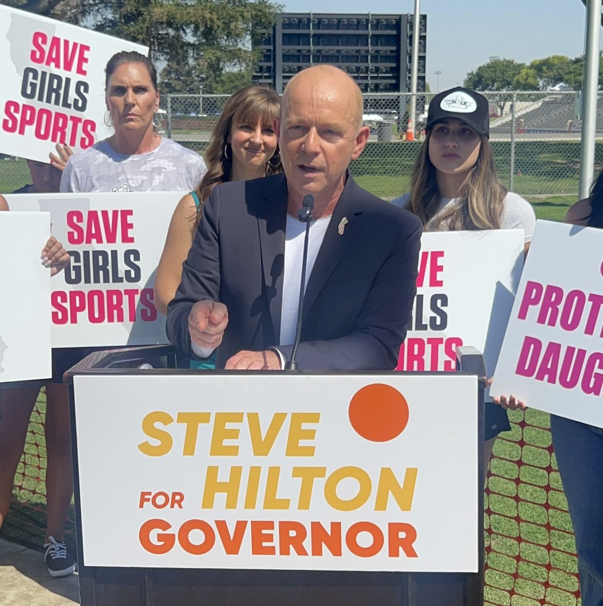TRACK &amp; FIELD CHAMPIONSHIPS, CLOVIS:

Today I announced the action I will take to end the unfairness, cruelty and absurdity of biological men in girls' sports and locker rooms.

AB 1266 violates Section 28 &amp; 31 of the state constitution. I will file suit if the legislature