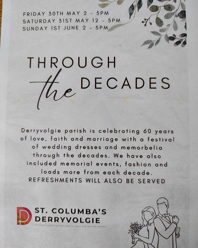 "Through the Decades" with St Columba's!

St Columba's Derryvolgie is celebrating 60 years of service, celebration and fellowship!

It was an honour to be asked to judge the colouring competition this evening and to meet with the Rev Boyd (winners announced tomorrow!) and to see