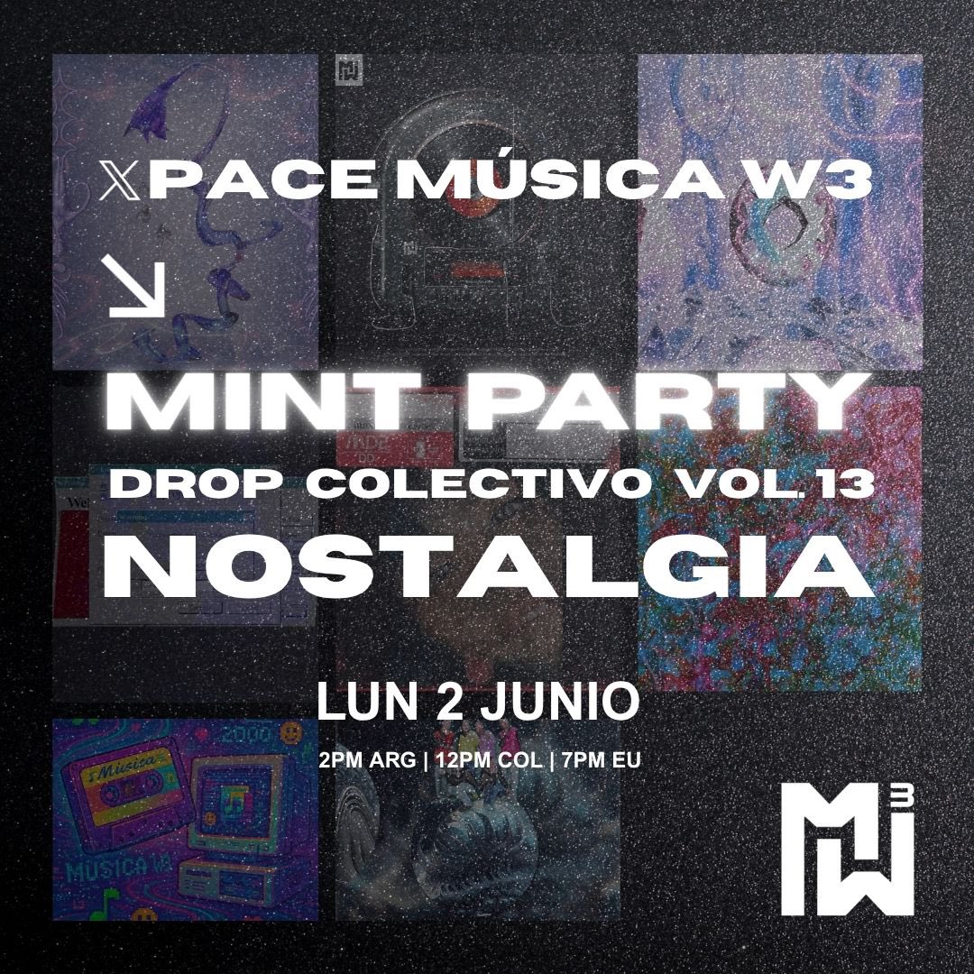 This Monday we are dropping our first collective drop in <a href="/objktcom/">objkt.com</a> feat 8 musicians and 8 visual artists joining forces to bring art onchain ⛓️‍💥

Join us this Monday 14pm (UTC-3) to hear the tracks and interview the artists and their process 💎 

Link to the space below 👇