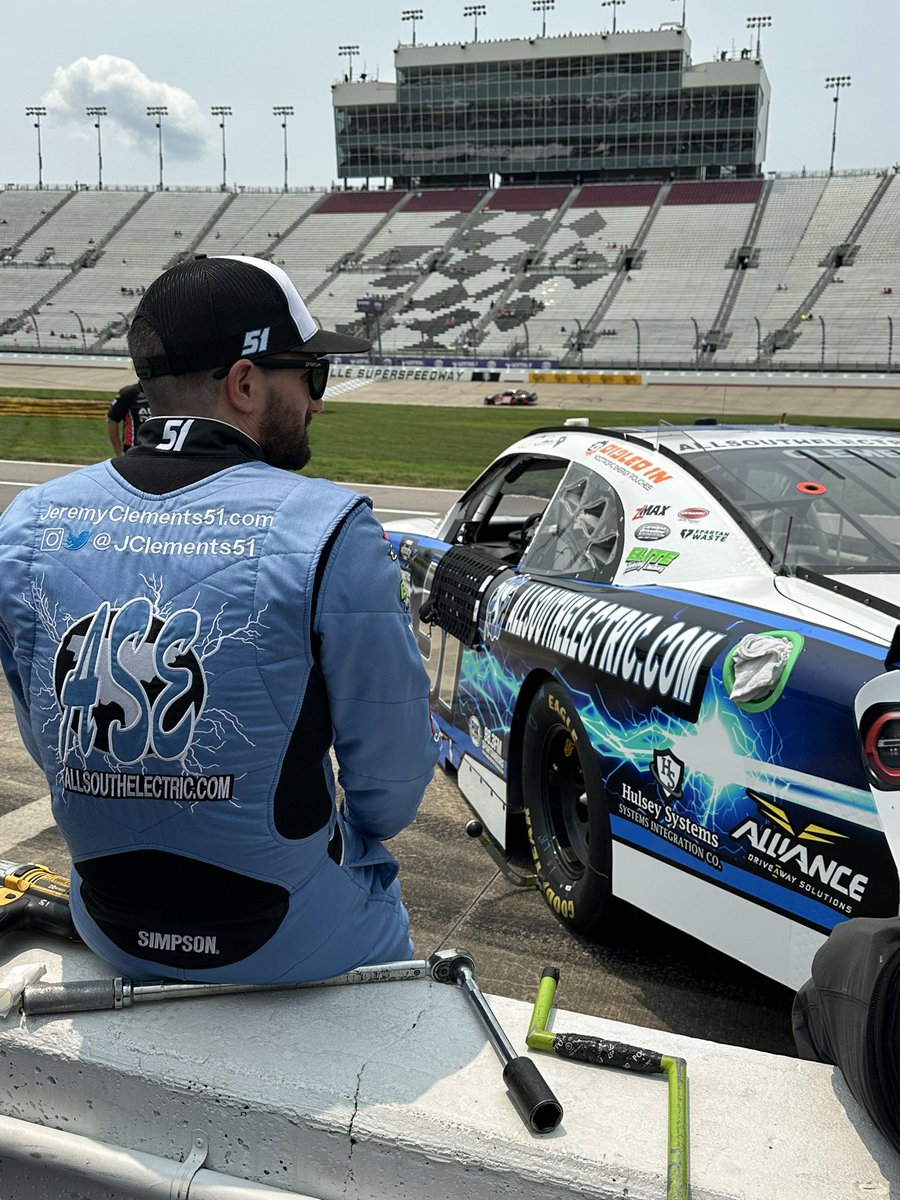 NXSinsider (@nxsinsider) on Twitter photo .<a href="/JClements51/">Jeremy Clements</a> taking in first practice before getting behind the wheel of the <a href="/AllSouthElectr1/">All South Electrical</a> 5️⃣1️⃣ to make some laps
#tnlottery250 #nascar #nascarxfinity .<a href="/JClements51/">Jeremy Clements</a> taking in first practice before getting behind the wheel of the <a href="/AllSouthElectr1/">All South Electrical</a> 5️⃣1️⃣ to make some laps
#tnlottery250 #nascar #nascarxfinity