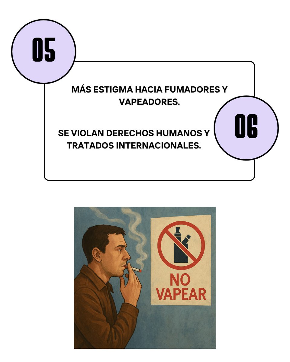 Hoy, en el #DíaMundialSinTabaco, recordamos nuestro decálogo: "Lo que la prohibición nos dejó". Esto ya está pasando a partir de la prohibición de vapeadores en México.
