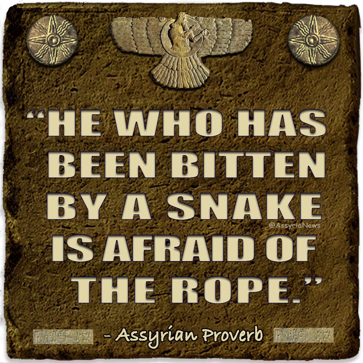 #AssyrianProverb #Proverb #Assyrian #quote #wisdom #assyrianews #assyrianquote #assyrianwisdom #saying #assyriansaying #Rope #Snake