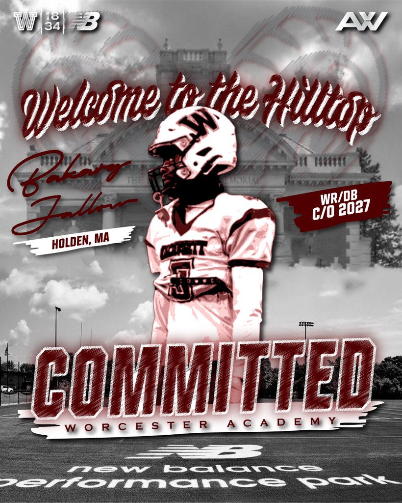 I’m excited to share that I’ll be transferring from Wachusett to Worcester Academy and reclassifying to the class of 2027. Huge thank you to everyone at Wachusett and another big thanks to <a href="/BandytheCoach/">Jeremy Bandy</a> and <a href="/WAfootball1834/">Worcester Academy Football</a> for the opportunity !!