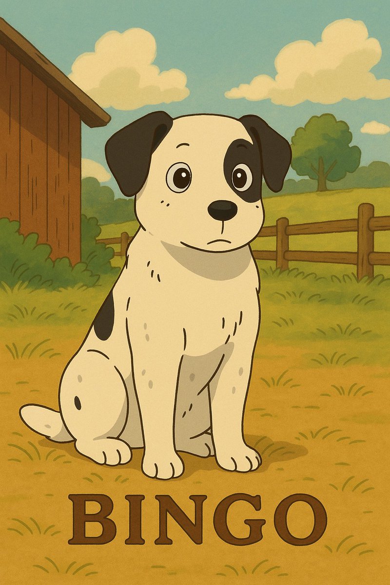 Between golden sunlight and open fields,
walks a dog.

$BINGO