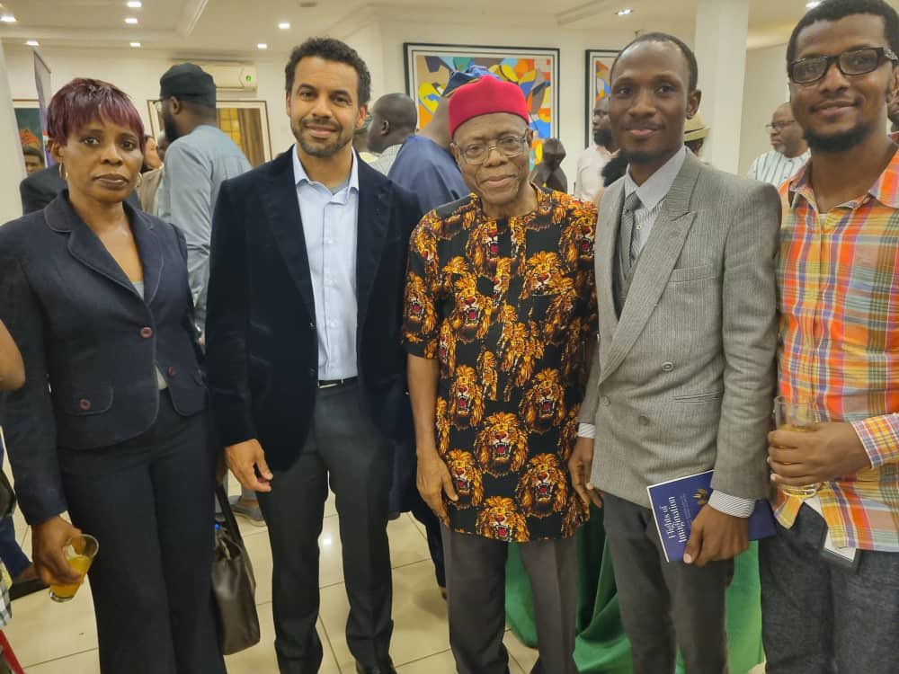 Ortman360's tweet photo. On the invitation of the Embassy of Hungary, we had a rare privilege of attending Dr Daniel Mamah’s public presentation of his novel, AS THE RIVERS MERGE. The gathering brought together diplomats, writers, literary enthusiasts, friends and well wishers of the author. https://t.co/p4Kjlbwro4