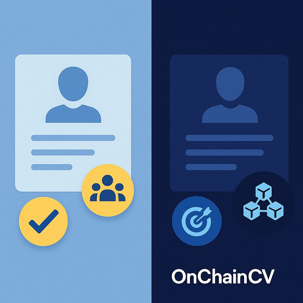 OnChainCV's tweet photo. Web2 CV: “Good team player, hard-working, familiar with Excel.”

OnChainCV: “Deployed 3 smart contracts, audited by community, grant winner.”

🎯 Let your skills speak on-chain.
#solana #web3 #CV https://t.co/UqOjhAn7Yx