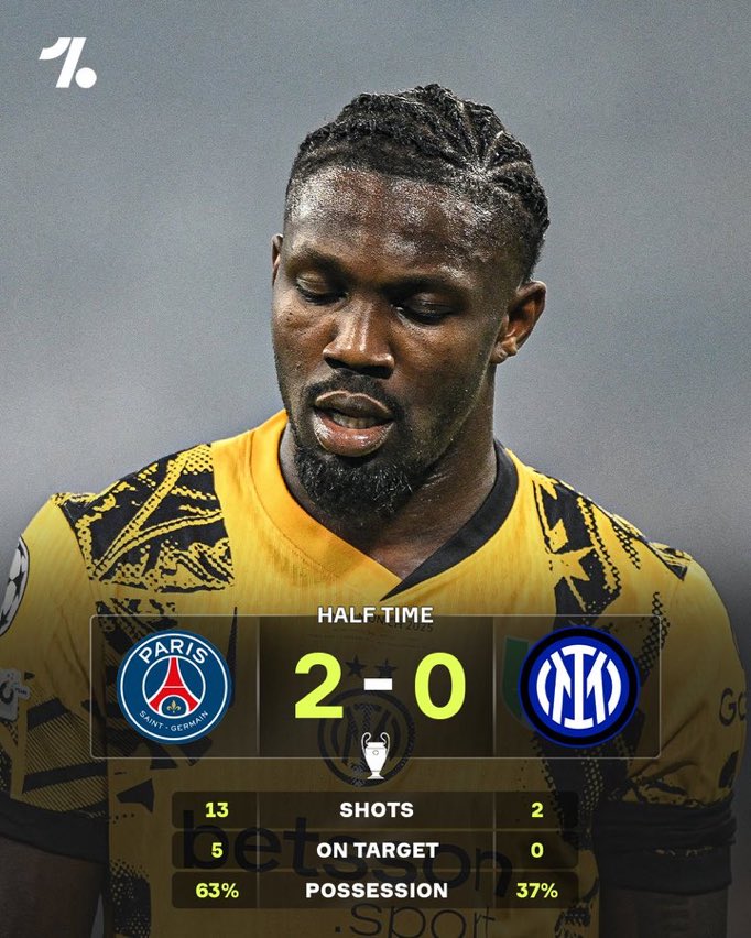 Zero shots on Target for Inter 😳

Ibyabaye 2005 byakwisubiramo ? Liverpool iva inyuma ibitego 2 igatsinda Ac Milan ? 

#UCLfinal