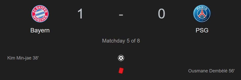 fcbjamal1's tweet photo. BAYERN MUNICH are officially the only team to not have lost to PSG this season 🥶 https://t.co/TfyOoAaoLX