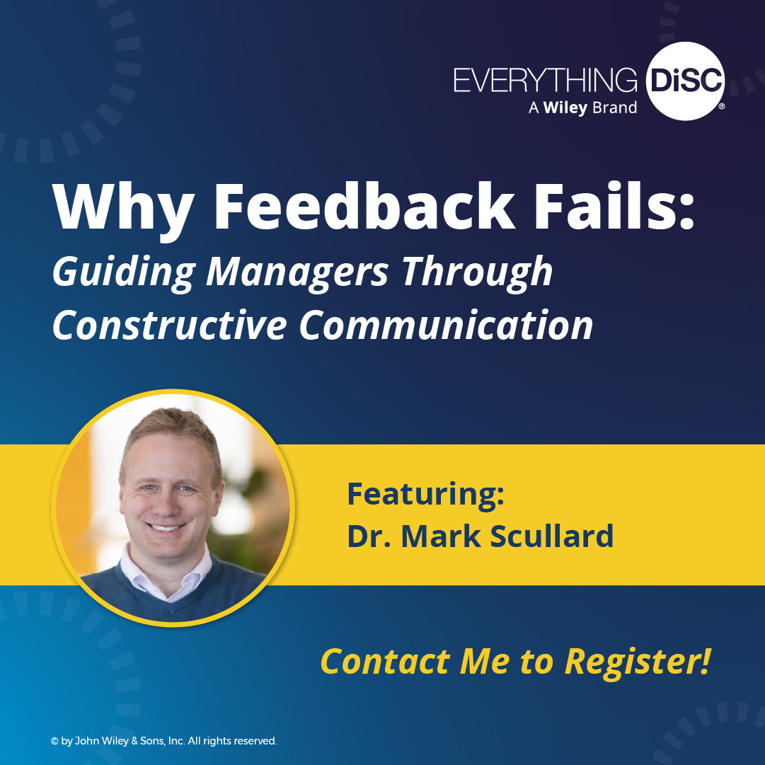 512solutions's tweet image. Struggling with feedback? Join Dr. Mark Scullard for a free webinar: “Why Feedback Fails” on June 12, 2025, 11 AM ET! 📩 Register: cynthia@512solutions.com #LeadershipDevelopment #ManagerTraining #ConstructiveFeedback #DiSC