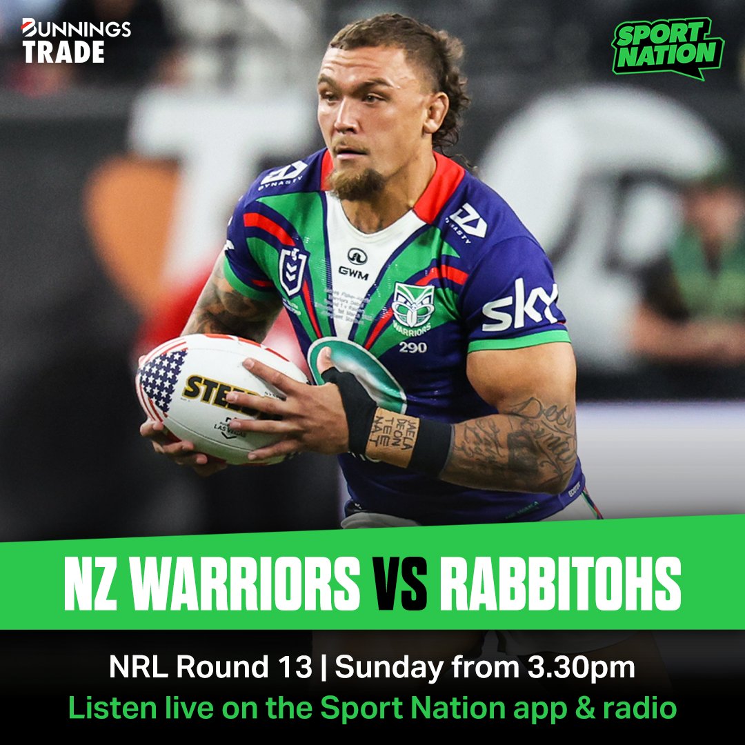 Sport Nation NZ (@sportnationnz) on Twitter photo Can the Wahs get back in the win column against the Bunnies in Sydney? 🐰🚫
Join Sam Hewat, Blake Ayshford & Anthony Gelling for live commentary, thanks to <a href="/Bunnings/">Bunnings Warehouse</a>.
FIND YOUR FREQUENCY: bit.ly/sn-radio Can the Wahs get back in the win column against the Bunnies in Sydney? 🐰🚫
Join Sam Hewat, Blake Ayshford & Anthony Gelling for live commentary, thanks to <a href="/Bunnings/">Bunnings Warehouse</a>.
FIND YOUR FREQUENCY: bit.ly/sn-radio