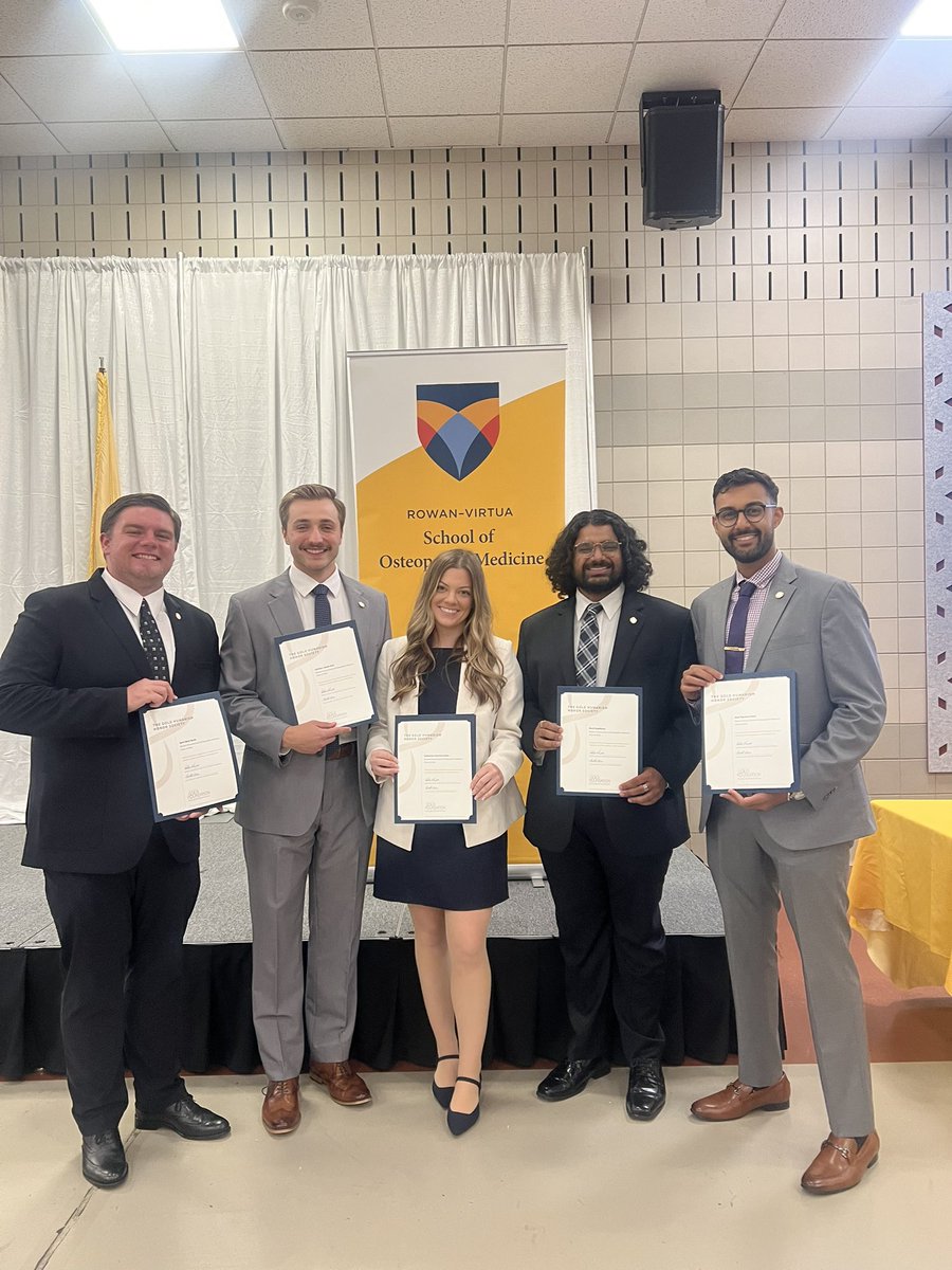 Neel P (@medstudnp) on Twitter photo Honored to be inducted into the Golden Humanism Honor Society, Class of 2026, at <a href="/RowanVirtuaSOM/">Rowan-Virtua SOM</a>.
Fun fact: The Rowan-Virtua chapter was the first osteopathic GHHS chapter! Honored to be inducted into the Golden Humanism Honor Society, Class of 2026, at <a href="/RowanVirtuaSOM/">Rowan-Virtua SOM</a>.
Fun fact: The Rowan-Virtua chapter was the first osteopathic GHHS chapter!