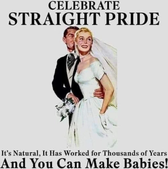 Straight Pride needs to be promoted all the time