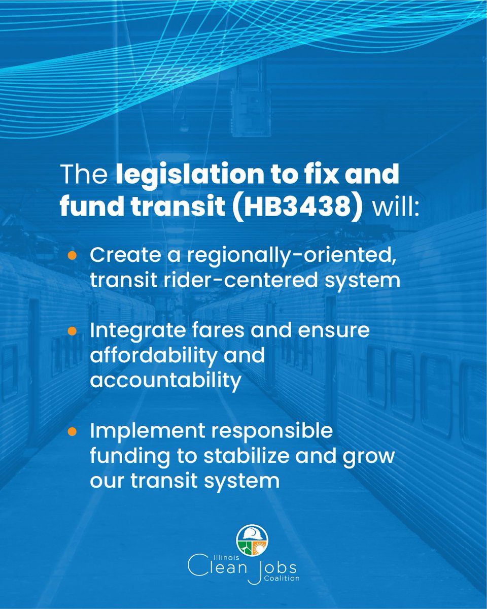 TAKE ACTION: We have just a few hours left to pass HB3438, a transformative bill to fix and fund public transit. But your legislators need to hear from you! Take two minutes to send them an email right now: win.newmode.net/icjc/fixitfund…