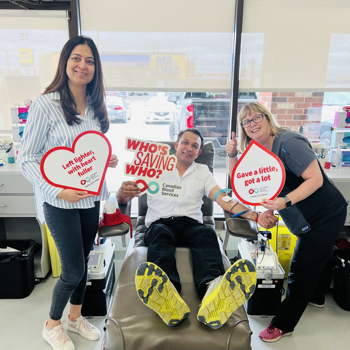 Had a quick visit to Canadian Blood Services, <a href="/CanadasLifeline/">Canadian Blood Services</a>, today. The team’s warmth and professionalism at the centre make donating blood a smooth and pleasant experience. It’s one of those acts where your modest effort is amplified to create a powerful impact on the lives