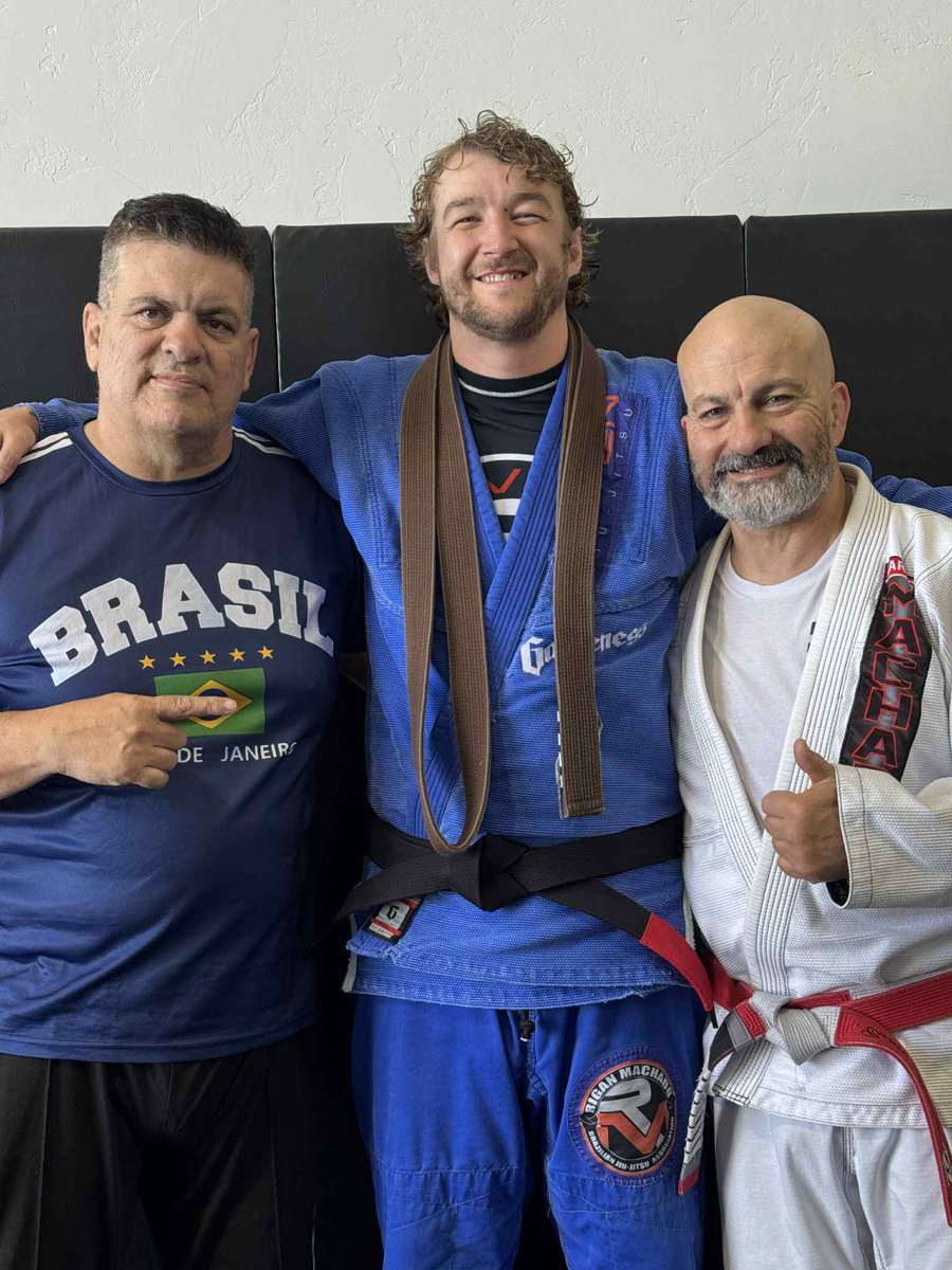 TGStatic's tweet photo. My name is Kristopher and I am a black belt in Brazilian Jiu-Jitsu!!!
Unbelievable day today, I am so grateful to everyone who has supported me the last 15 years of my journey. Thank you Machado brothers for a grueling 2 hour assessment! I am so excited for the future!! https://t.co/ENhGgIGTqi