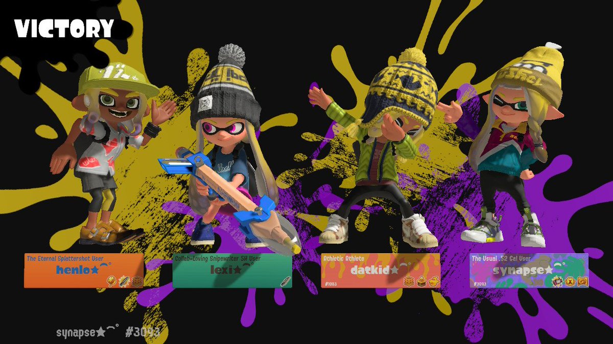 Hypernova got 9th in the season 7 finale of Sendou Q.
Good games to all that we fought! We will come back stronger for the next event! 🌌