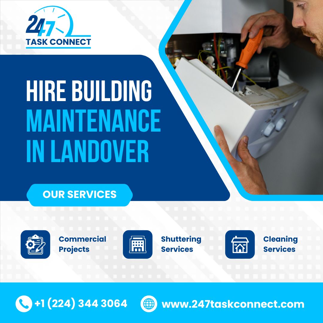 task_247's tweet photo. 📞 Call Now: +1 (224) 344 3064
https://t.co/dSMw2zw066
🏢 Need Reliable Building Maintenance in Landover?
✅ Electrical, Plumbing & HVAC Support
✅ Trusted, Affordable Service
#BuildingMaintenanceLandover #PropertyMaintenance #FacilityManagement #LandoverServices #BuildingRepairs https://t.co/zYxET1nJuO