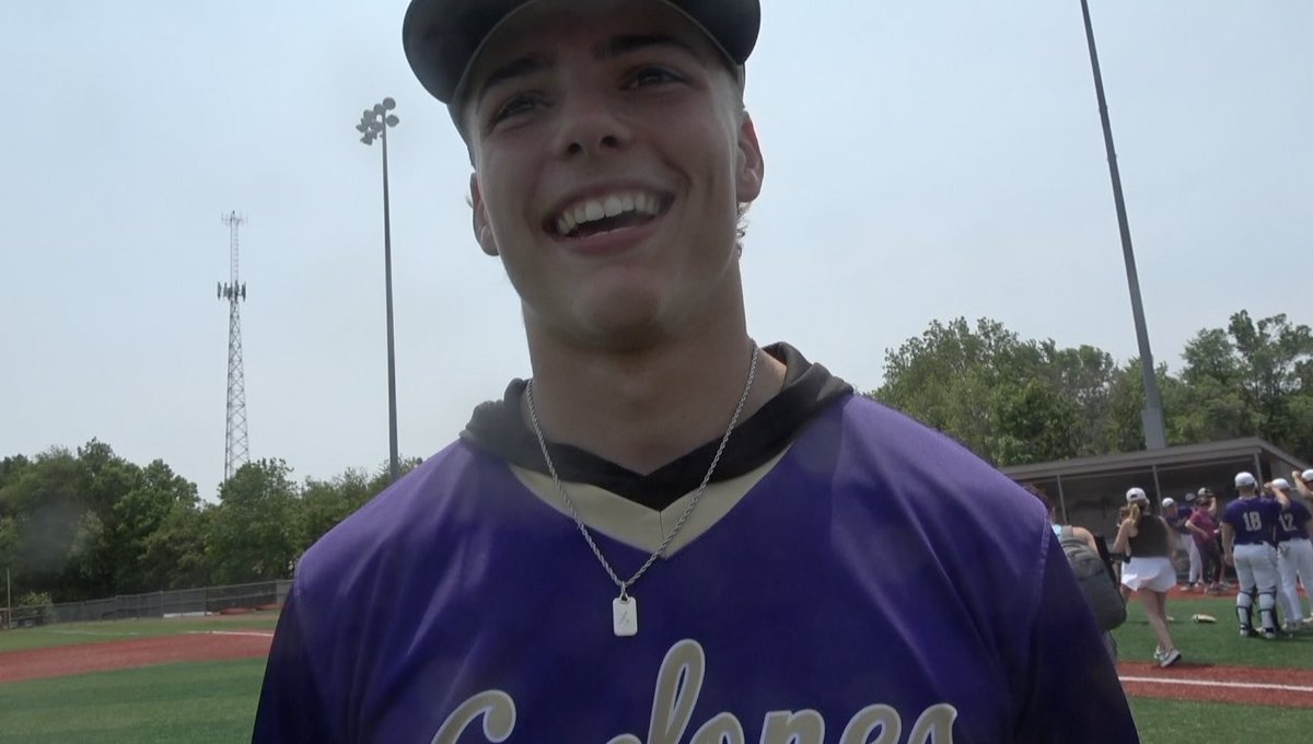 Channel1450com's tweet photo. Sacred Heart Griffin Baseball Talks Sectional Title Victory  https://t.co/9IcNFxUDWU https://t.co/6nbcpVgBix