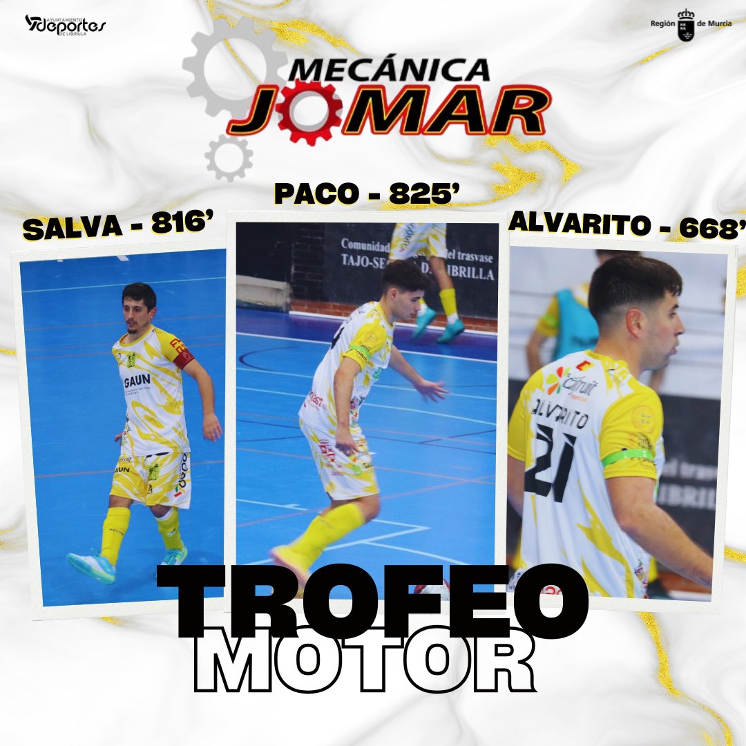 ⚙️ Mañana nueva oportunidad de seguir sumando minutos en el Trofeo Motor

🥇 Paco - 825’
🥈 Salva - 816’
🥉 Alvarito - 668’

#SomosLibrilla 💛 #EternamenteCati
