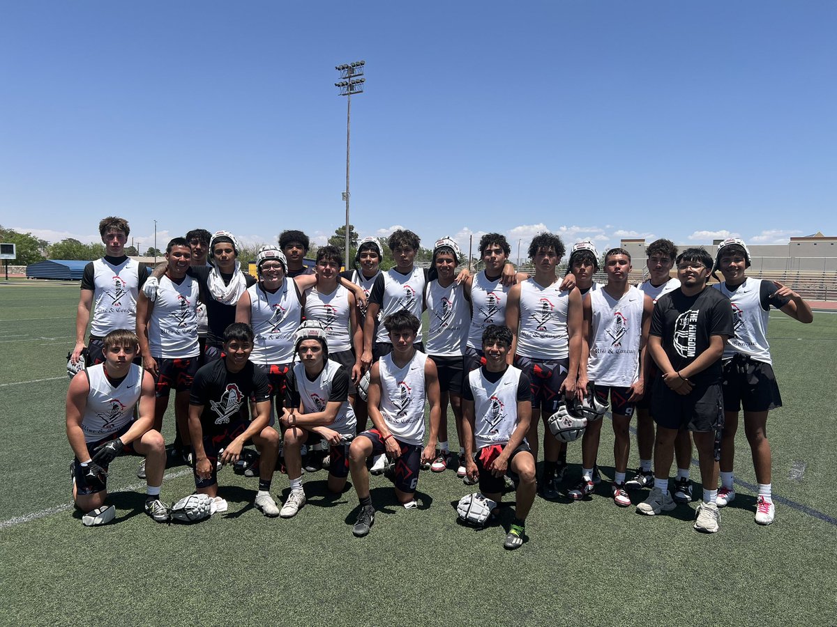 Coach Scott Veliz (@coach_veliz) on Twitter photo So proud of our 7v7 team. Two & a half years ago, when I got this job, we didn’t even have 7v7 helmets in the program. Today, we went 3-0 in Pool C and made the semi-finals of the <a href="/Texas7on7/">Texas 7on7 Organization</a> SQT.
Three months away from real football!! 🏈🏰⚔️
<a href="/Matt_Stepp817/">Matt Stepp</a> So proud of our 7v7 team. Two & a half years ago, when I got this job, we didn’t even have 7v7 helmets in the program. Today, we went 3-0 in Pool C and made the semi-finals of the <a href="/Texas7on7/">Texas 7on7 Organization</a> SQT.
Three months away from real football!! 🏈🏰⚔️
<a href="/Matt_Stepp817/">Matt Stepp</a>