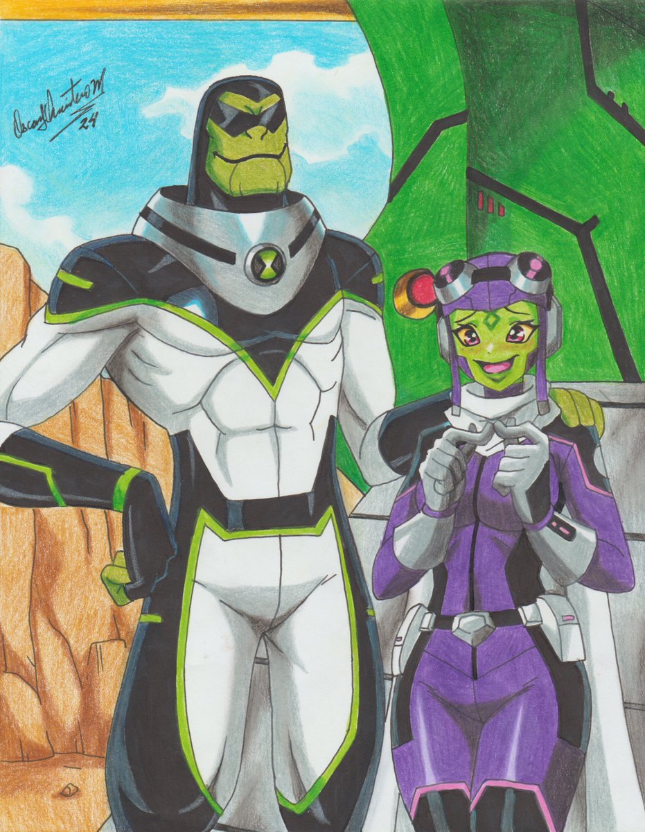 Ben y Attea #Ben10 #Attea #Bullfrag