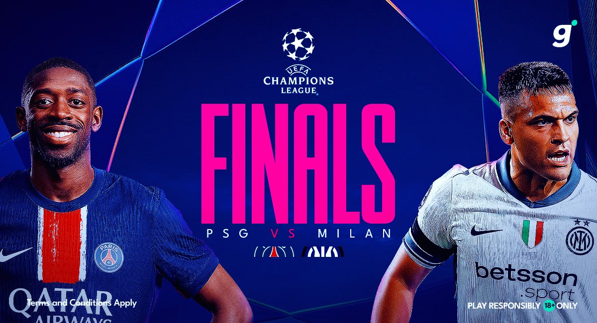 PSG Dominating Early!
Hakimi and Doué strike within 20 minutes. Inter’s defense is on the ropes.

Markets are moving — get your live bets in!
👉 gigawin.io

#UCLFinal #BetOnGigawin #Gigawin