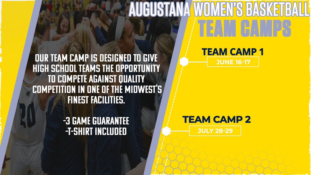 Deadline to register for Team Camp 1 is two days away…Monday, June 2!  We have teams from SD, IA, NE, MN and MO already registered!

$275 per team for 3 games or $450 for 6 games (this can be two teams on the same day) Sign up here: bit.ly/3HZhqsb #BuildingChampions