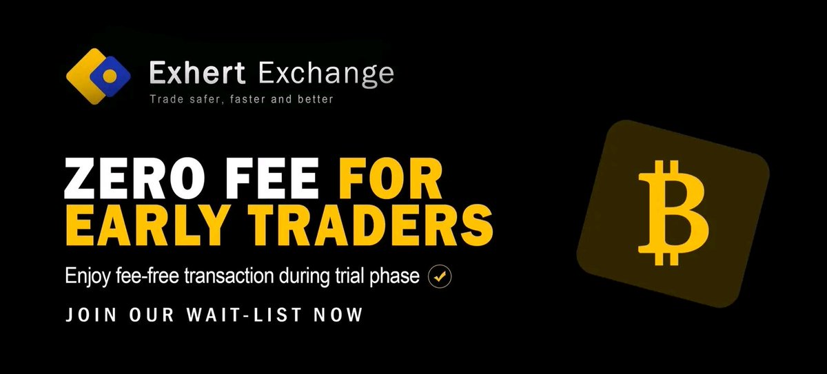 Start trading now on Exhert Exchange
at NO transaction COST

Join our Wait-list now
👉 Exhert.com