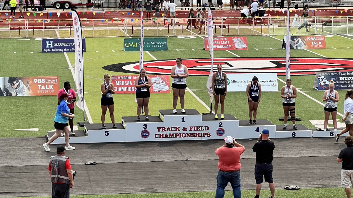 Congratulations to Alexis Feldhake!!  She placed 3rd in the State Class 4 girls discus!!