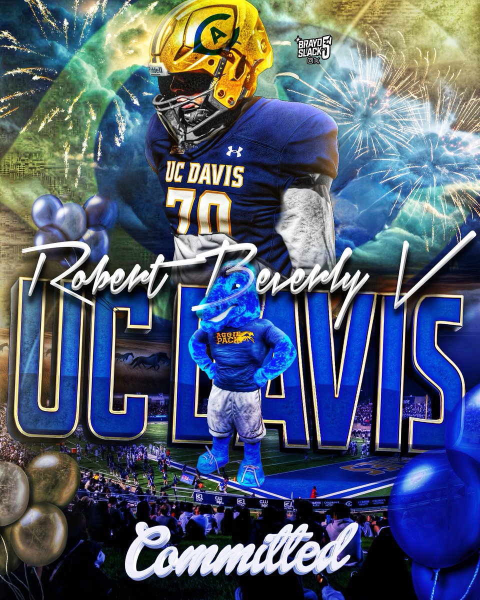 Robert Beverly (@b1gbev) on Twitter photo Extremely excited to announce my commitment to play football at UC Davis! 🔵🟡 <a href="/mcody83/">Mike Cody</a> <a href="/VintagePlough/">Timothy Plough</a> <a href="/UCDfootball/">UC Davis Football</a> Extremely excited to announce my commitment to play football at UC Davis! 🔵🟡 <a href="/mcody83/">Mike Cody</a> <a href="/VintagePlough/">Timothy Plough</a> <a href="/UCDfootball/">UC Davis Football</a>