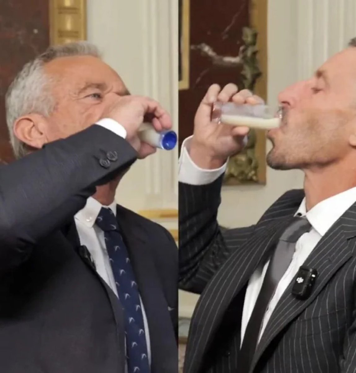 WTF!!!! 😬 

Did RFK Jr drink raw milk at the White House?