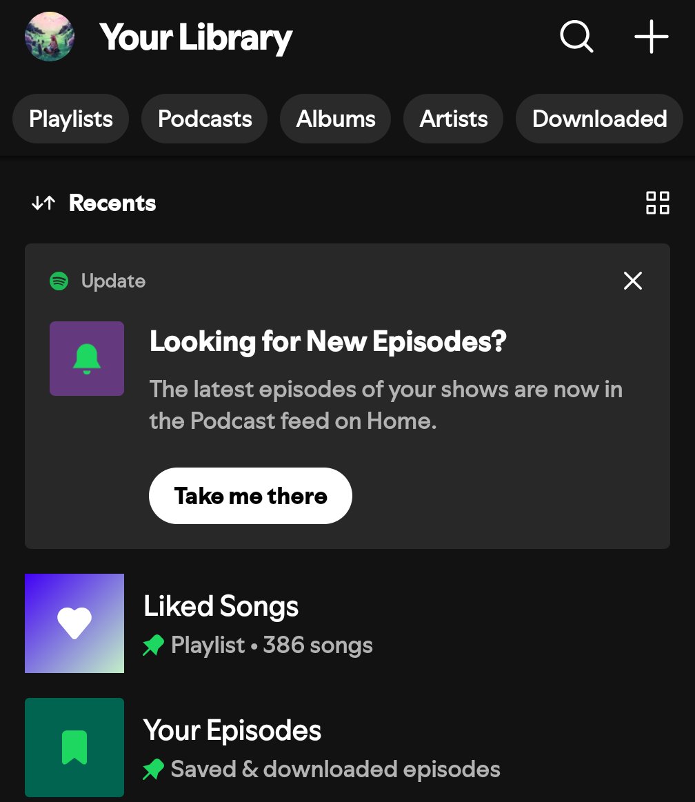 Snuffles00's tweet photo. @Spotify Honestly what is this Spotify. The change makes it very difficult for Android Auto and Car play individuals listening to podcasts. It was an unneeded change. Someone had a idea, aUI/UX person said sure then it went through multiple channels to be approved. What the heck https://t.co/IOq8YqzUgO