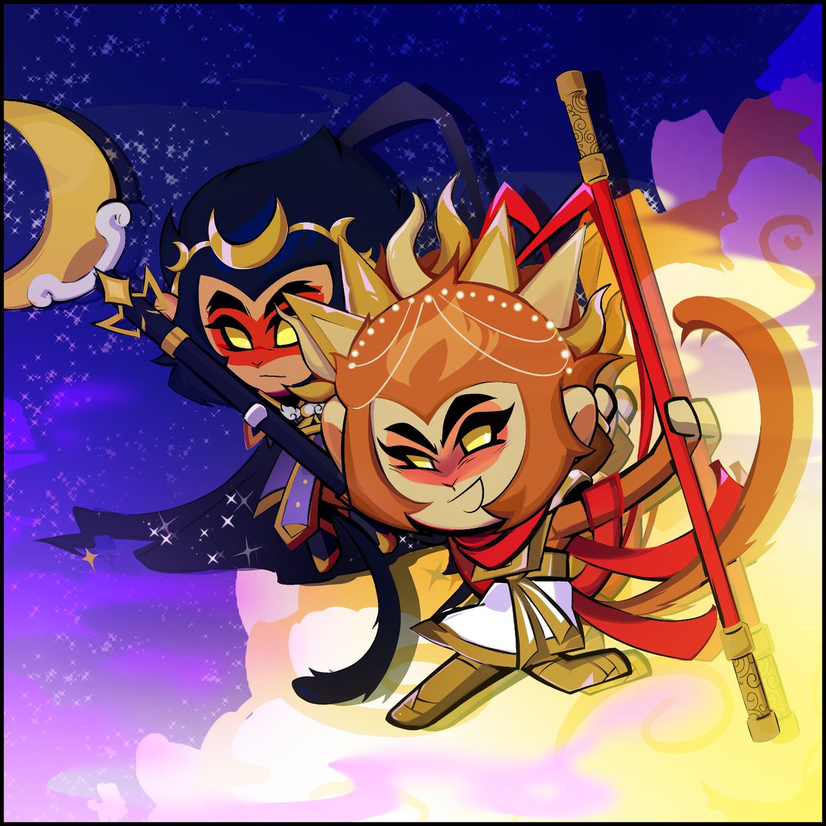 And I finally finished drawing it.😭💥💥❤️‍🔥🫂💖 design : <a href="/colormxx/">OffColor</a> 
#macaquelmk #sunwukonglmk