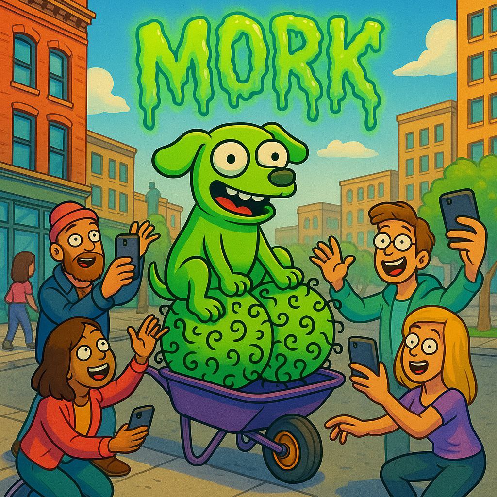 CryptoShayaETH's tweet photo. @Crypto_Crayak hey my friend, I saw you supporting #PEPEMASK . 
Lets join also our nasty boy #MORK he is the green dog with very active livestyle. This guy has big balls and big potential https://t.co/vibhwMdrwL
