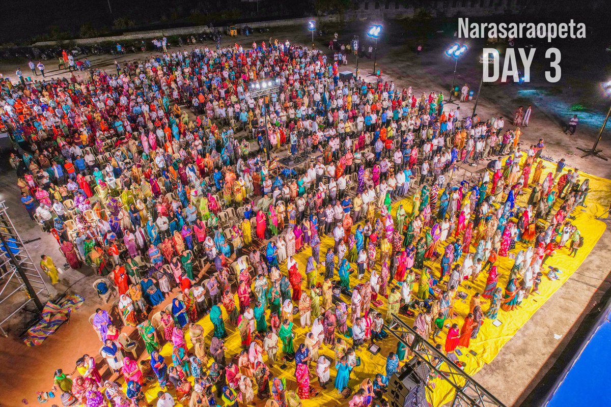 DrJayapaul's tweet photo. FINAL DAY – BLESSED REVIVAL MEETING | NARASARAOPETA | MAY 29, 2025
What a glorious and Spirit-filled finale to our revival meeting!  
#drjayapaul #nmichaelpaul #samisymphonypaul #narasaraopeta #revivalmeeting #blessed https://t.co/npShosuDqw