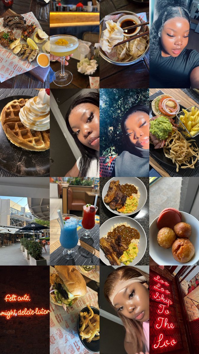 nothing but food &amp; selfies👍🏽