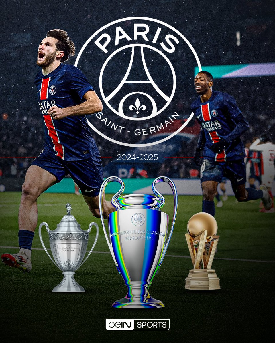 🏆🏆🏆

A historic treble for Paris Saint-Germain 👏

#beINUCL #UCLfinal #PSG