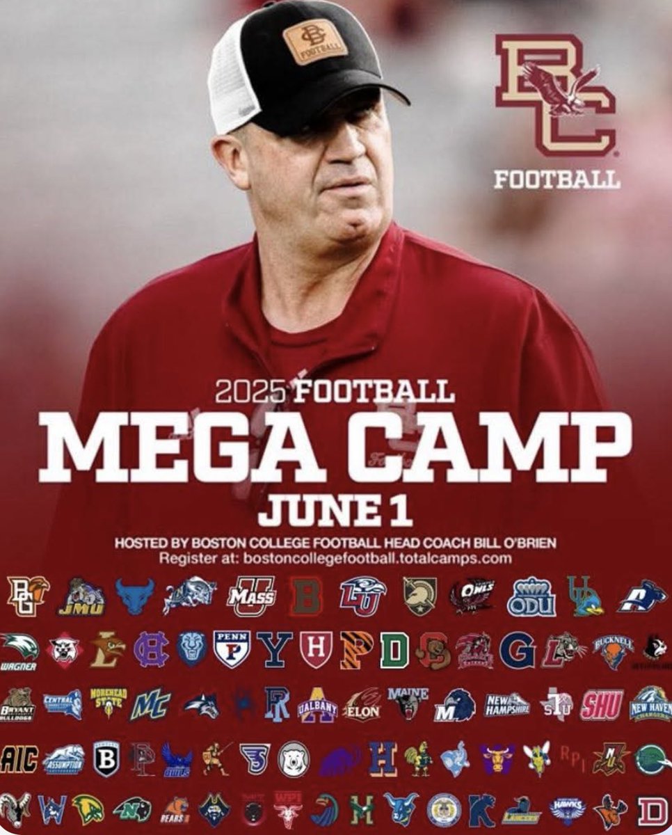 Patrick McConnell (@patmcconn_17) on Twitter photo Super pumped to be competing at the BC Mega Camp tomorrow!!
<a href="/Coach_Lebeau/">Jason Lebeau</a> <a href="/CoachVreeland/">Greg Vreeland</a> <a href="/CoachMcGonagle/">Paul McGonagle</a> <a href="/CoachMcKenzie17/">Andy McKenzie</a> <a href="/Coach_OOmoyeni/">Osho Omoyeni</a> <a href="/Coach_A_Brunori/">Adrian Brunori</a> <a href="/CoachTiernan/">Coach Brad Tiernan</a> <a href="/CoachSielawa/">John Sielawa</a> <a href="/Coach_Borden/">ED BORDEN</a> <a href="/CoachCBison/">Jonathan Conte</a> <a href="/NickKazandjian/">Coach K</a> Super pumped to be competing at the BC Mega Camp tomorrow!!
<a href="/Coach_Lebeau/">Jason Lebeau</a> <a href="/CoachVreeland/">Greg Vreeland</a> <a href="/CoachMcGonagle/">Paul McGonagle</a> <a href="/CoachMcKenzie17/">Andy McKenzie</a> <a href="/Coach_OOmoyeni/">Osho Omoyeni</a> <a href="/Coach_A_Brunori/">Adrian Brunori</a> <a href="/CoachTiernan/">Coach Brad Tiernan</a> <a href="/CoachSielawa/">John Sielawa</a> <a href="/Coach_Borden/">ED BORDEN</a> <a href="/CoachCBison/">Jonathan Conte</a> <a href="/NickKazandjian/">Coach K</a>