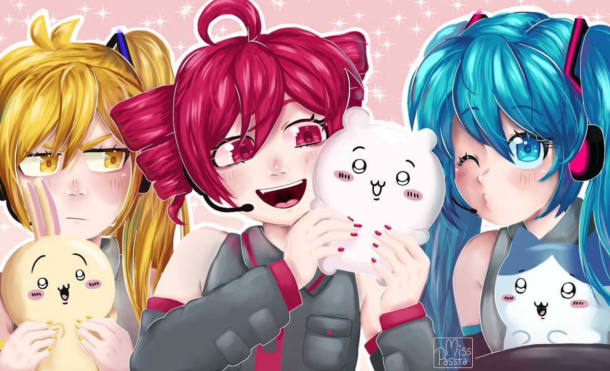 リ*メ様 オリジナル 手描きイラスト ナースうさぎちゃん♡むらさき 月うさぎ＠『俺の彼女はめんど可愛い…』毎週月曜更新