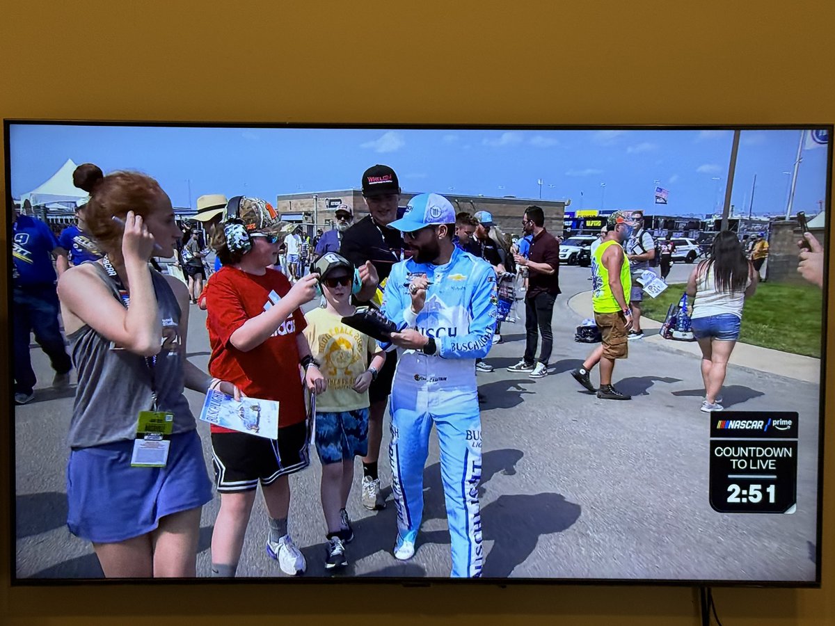Zach Sturniolo (@zachstur) on Twitter photo Watching from afar this weekend and already a big fan of the <a href="/SportsonPrime/">Sports on Prime</a> #NASCAR experience.
Great call to just let fans experience the ambiance of what’s happening at the track as practice nears at Nashville. Watching from afar this weekend and already a big fan of the <a href="/SportsonPrime/">Sports on Prime</a> #NASCAR experience.
Great call to just let fans experience the ambiance of what’s happening at the track as practice nears at Nashville.