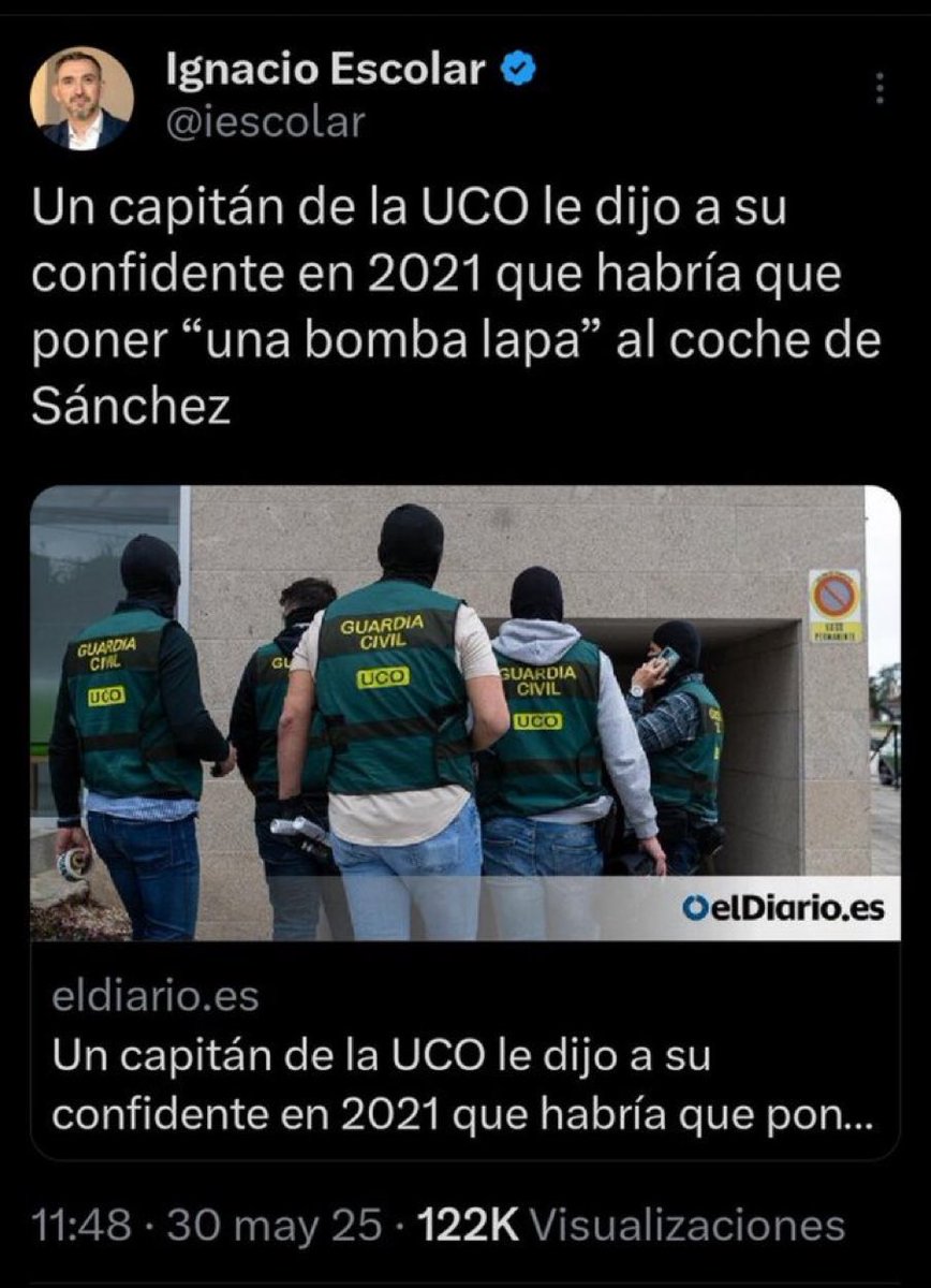 ✞☠︎Ƥ𝓪t☠︎✞ (@trixpat8) on Twitter photo Hola <a href="/guardiacivil/">Guardia Civil</a> , lo ha borrado porque además de manipulador es un cobarde, pero por si os queréis querellar contra <a href="/iescolar/">Ignacio Escolar</a> 👇🏼 Hola <a href="/guardiacivil/">Guardia Civil</a> , lo ha borrado porque además de manipulador es un cobarde, pero por si os queréis querellar contra <a href="/iescolar/">Ignacio Escolar</a> 👇🏼