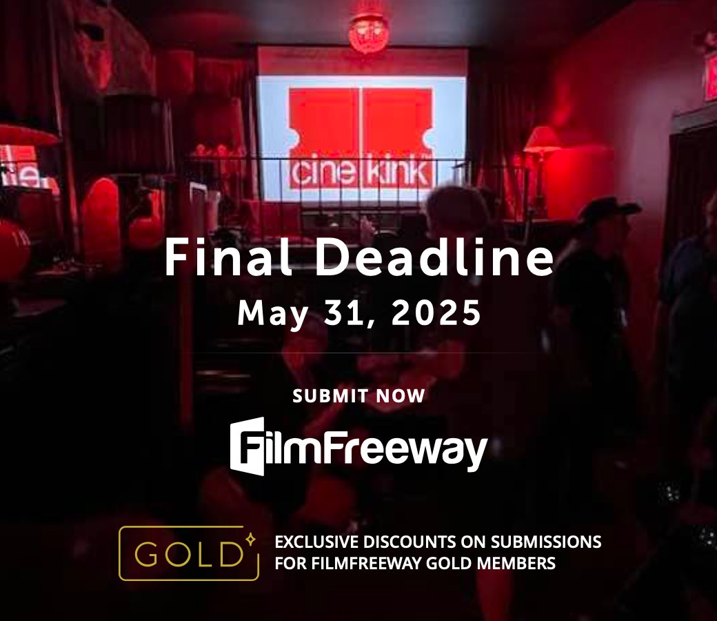 Alright, this is it. No more extensions... today is the final deadline to send us your sexy submissions for CineKink 2025.   Get on in here! 
filmfreeway.com/CineKink #filmfestival #filmfest #filmmakers #adultcinema