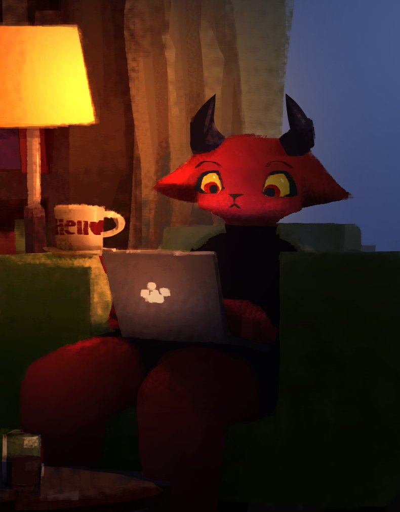 cfoxxxo's tweet image. new character with some lighting variations
#furryart