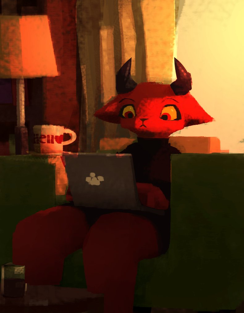 cfoxxxo's tweet image. new character with some lighting variations
#furryart