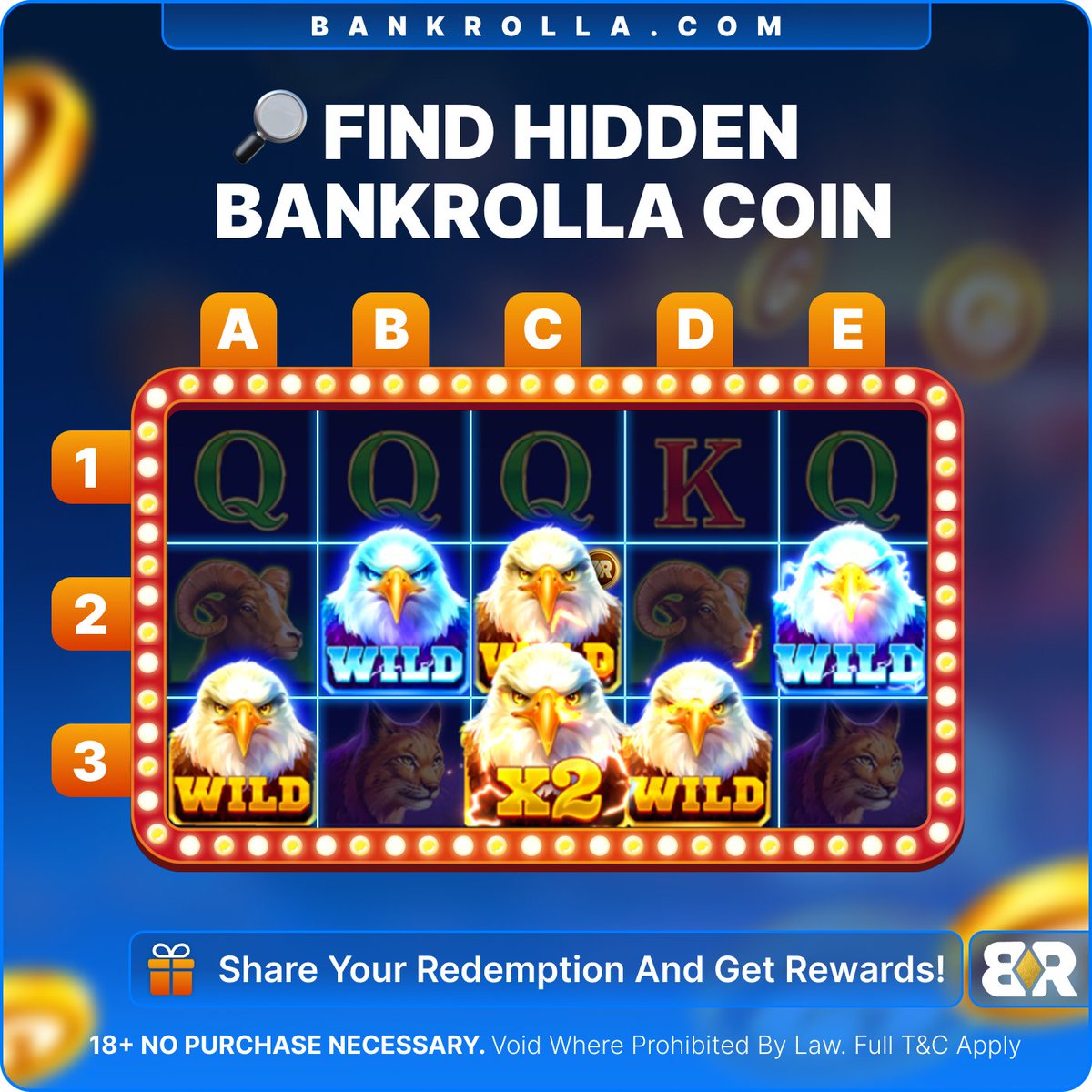 bankrollacom's tweet photo. 🚨 BANKROLLA CHALLENGE TIME!

A shiny coin is hidden somewhere in the Eagle Power  🦅💰

Think you’ve got eagle eyes to spot it?

🔍 Zoom in, look close, and trust your instincts!
🩷Follow our page
💥 Like & Repost
💬 Comment your answer with #Bankrolla

The FIRST 5 winners will get 2 SC + 500,000 GC in rewards!🥳

Ready to take the challenge? 🕵️‍♀️🪙
#Bankrolla #Sweepstakes #Socialcasino #viral #fun #Challenge