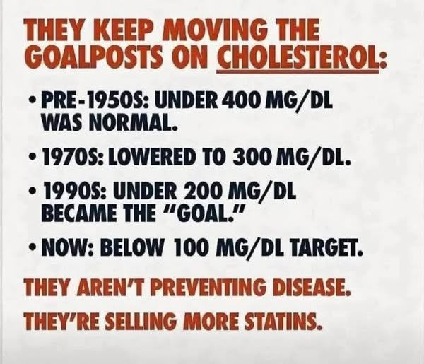 More than that, they're killing people by depriving them of cholesterol, which is essential to the body and brain functions. 🤬