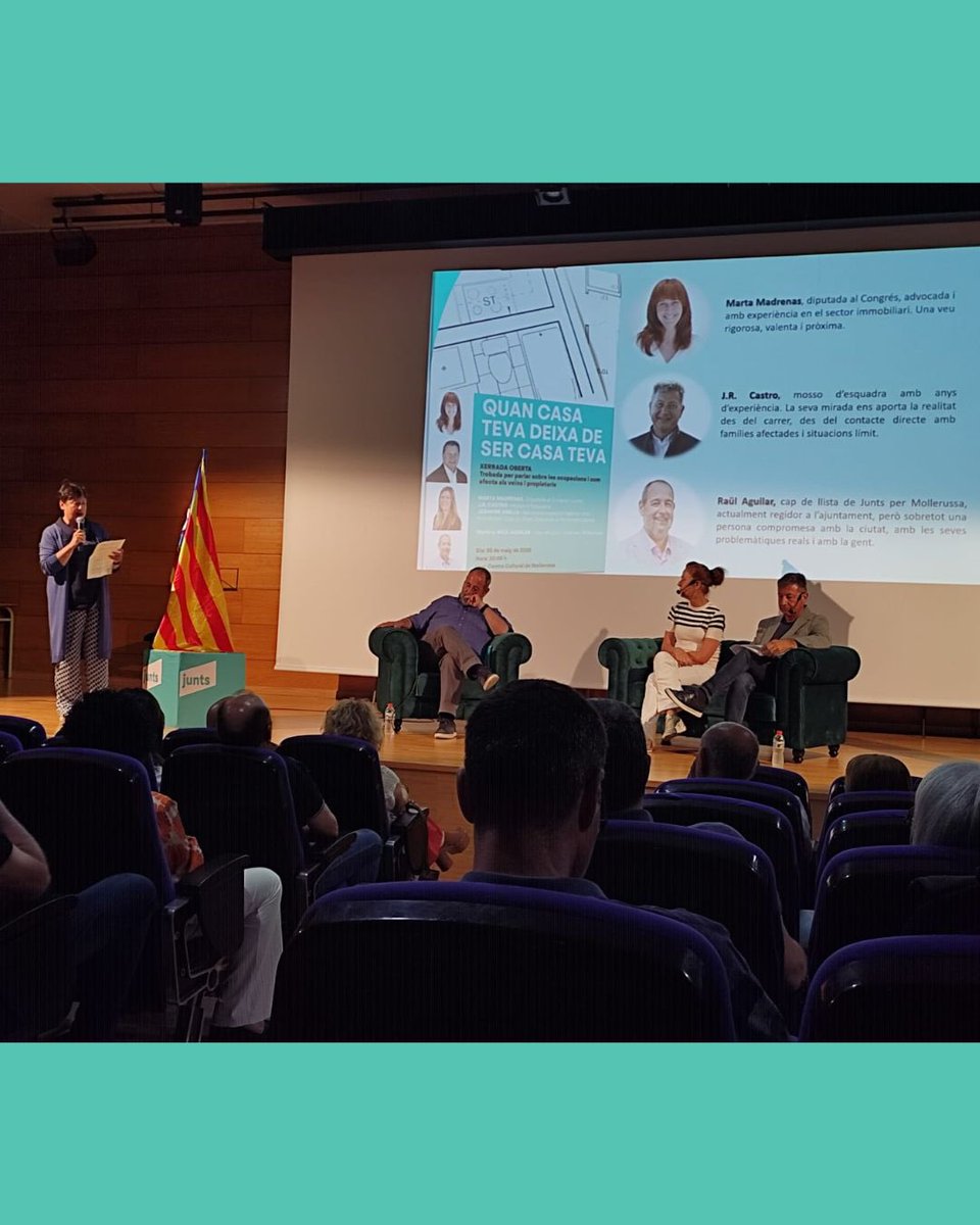 🏠 Parlar d’ocupacions és parlar de seguretat, convivència i drets. Avui, a Mollerussa, hem alçat la veu per dir prou a la desprotecció i a la inacció.

Amb Marta Madrenas i J. R. Castro hem compartit propostes reals per realitats complexes.

#JuntsPerMollerussa #HabitatgeSegur
