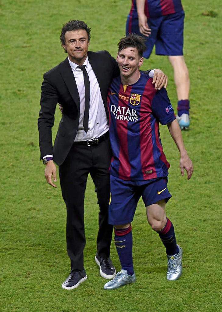 WeAreMessi's tweet image. Messi in official games under Luis Enrique:

🔵 157 games
🔴 152 goals
🔵  65 assists